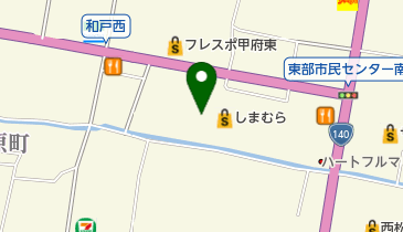 バースデイ甲府店の地図画像