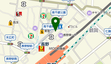 MEN&rsquo;STBC長野店の地図画像