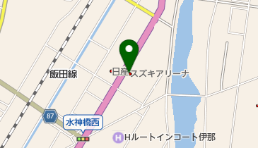 スズキアリーナ伊那北の地図画像