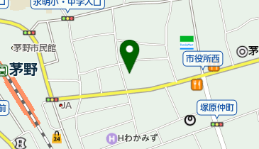 塚原区民館の地図画像