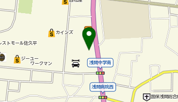 シューマート佐久平店の地図画像