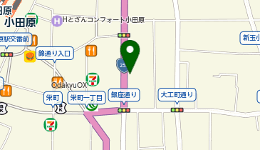 ラケットや小田原店の地図画像