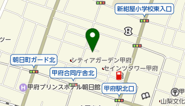 長谷川空手スクール甲府の地図画像