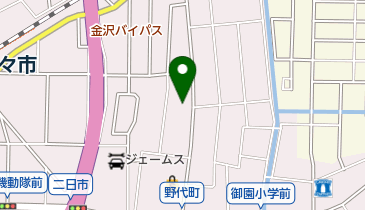 JMF石川車検センター野々市営業所の地図画像