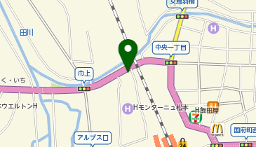 信州運転代行 配車センター巾上営業所・駐車場の地図画像