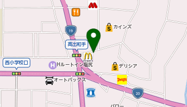 カーパークイン塩尻 カーパークワールド店の地図画像