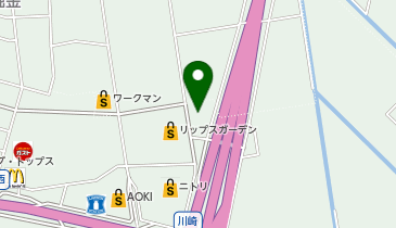 スーパー銭湯越後長岡ゆらいやの地図画像