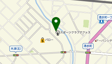 スポーツクラブアクトス高岡木津の地図画像