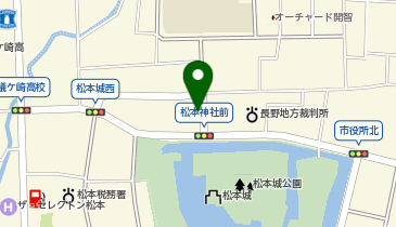有喜堂松本城店の地図画像
