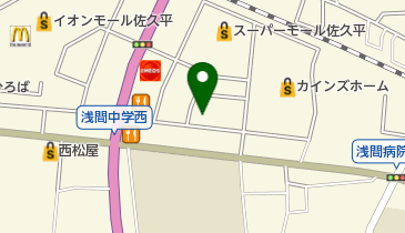ホームバザー佐久店の地図画像