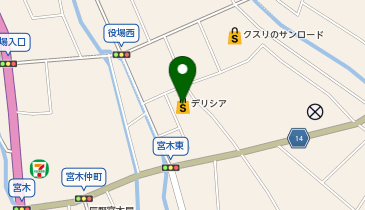 株式会社デリシアデリシア辰野店の地図画像
