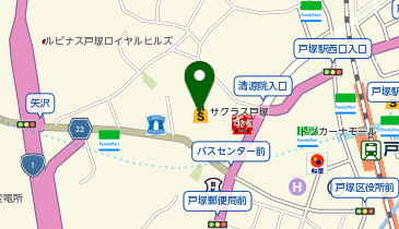 リラックスサクラス戸塚店の地図画像