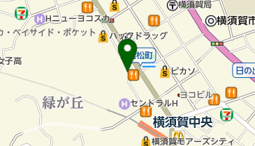 ブックオフ横須賀中央店の地図画像