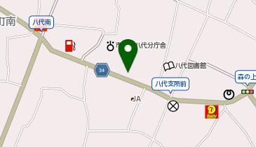 笛吹市役所 八代働く婦人の家の地図画像