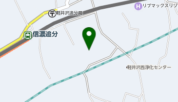 軽井沢町 役場 保健福祉課・木もれ陽の里の地図画像