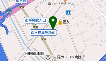 横浜市福祉サービス協会 ヘルパーステーション青葉の地図画像