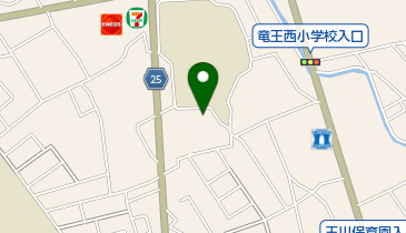甲斐市 竜王西児童館の地図画像