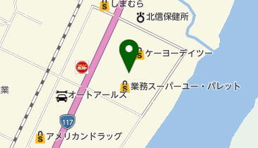 Sキューブバイパス店の地図画像