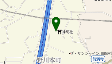 野川神明社の地図画像