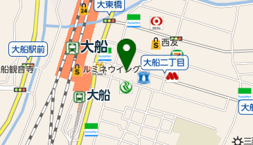 まあじゃんぱたーん大船店の地図画像