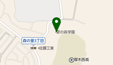 愛の森学園の地図画像
