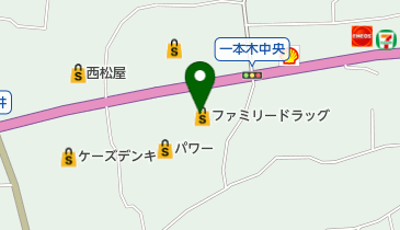 ファミリードラッグ中野一本木店の地図画像