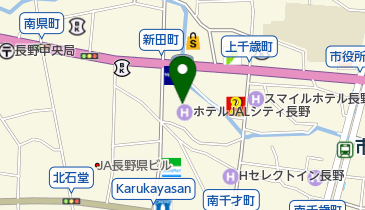 ハクビ京都きもの学院長野校の地図画像