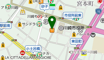 ヘアサルーンマイア川崎の地図画像