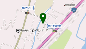 富士川町立 鰍沢小学校 峡南地区ことばの教室の地図画像