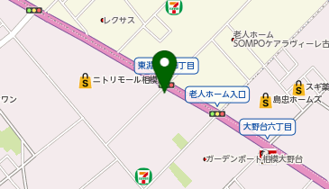 あじさい動物病院の地図画像