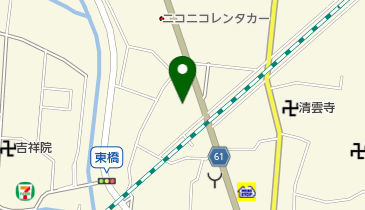 割烹竹葉の地図画像