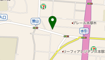小杉タイヤ販売株式会社厚木店の地図画像