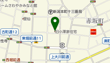 新潟市文化財旧小澤家住宅の地図画像