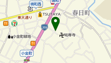 川畑クリーニング店の地図画像