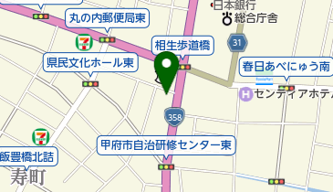 世界基督教統一神霊協会甲府教会の地図画像