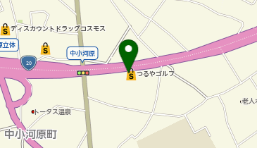 つるやゴルフ甲府店の地図画像