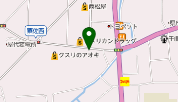 モイスティーヌグリーン屋代店の地図画像