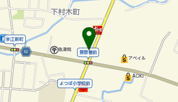 加越能バス株式会社保険サービスショップ魚津店の地図画像