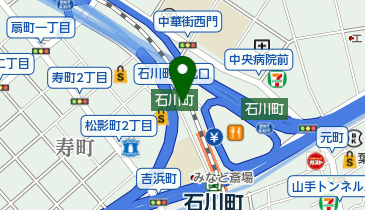 日本調剤石川町薬局の地図画像