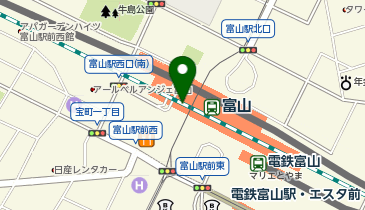 株式会社日本旅行TiS富山支店の地図画像