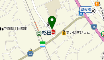 杉田さくら柔整治療院の地図画像