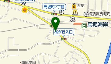 湘南国際学院・馬堀校の地図画像