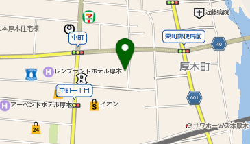 本厚木かしわぎ整体院の地図画像