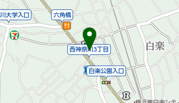 マルマルワンワン白楽店の地図画像