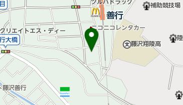 藤沢市 善行公民館の地図画像