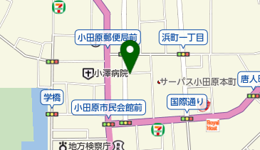 サレーヌ小田原西湘店の地図画像