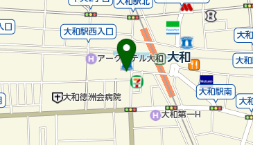 ビューティーリバース大和店の地図画像
