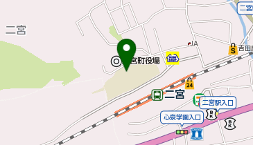 二宮学童保育所の地図画像