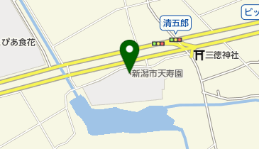 天寿園の地図画像