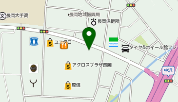 ホリデイスポーツクラブ長岡店の地図画像
